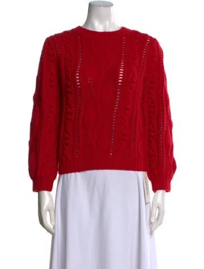 Pre-owned Co Wool Patterned Sweater In Red