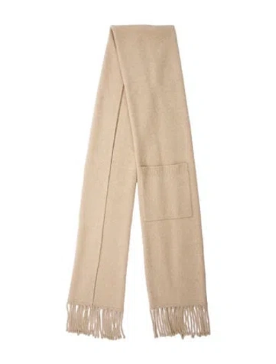 Pre-owned Co Wool Scarf In Neutral