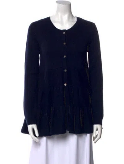 Pre-owned Co Wool Sop Neck Sweater In Blue