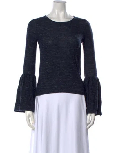 Pre-owned Co Wool Sop Neck Sweater In Blue
