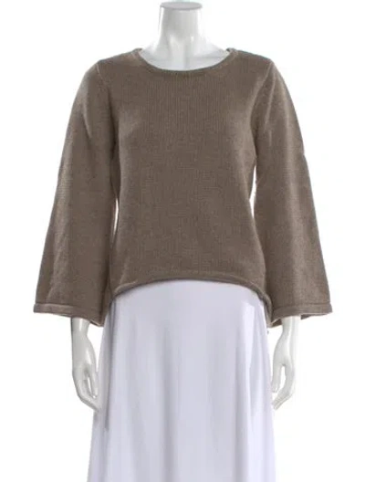Pre-owned Co Wool Sop Neck Sweater In Brown