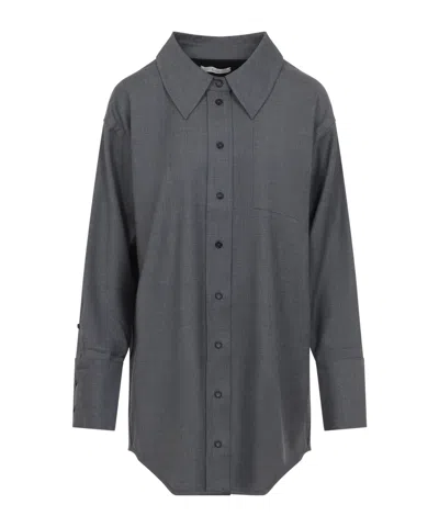 Co Wool Shirt In Gray