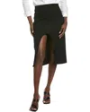 Co Wool Skirt In Black