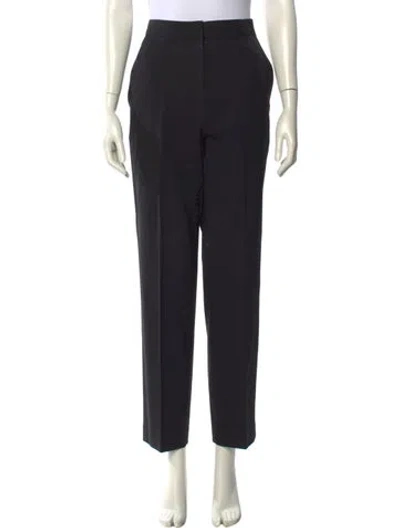 Pre-owned Co Wool Straight Leg Pants In Black