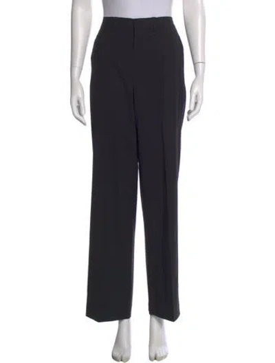 Pre-owned Co Wool Straight Leg Pants In Black