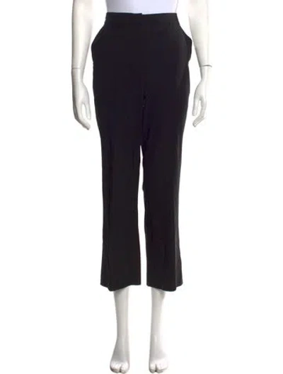 Pre-owned Co Wool Straight Leg Pants In Black