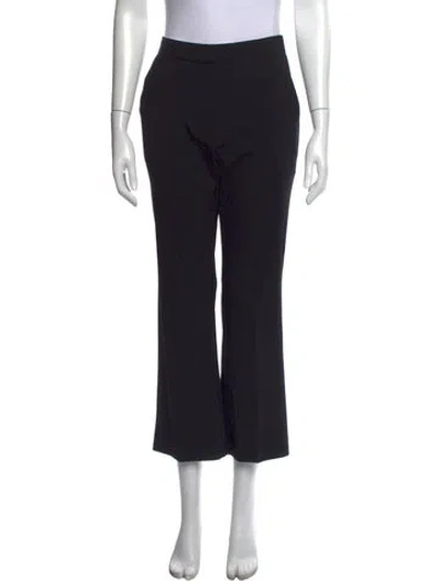 Pre-owned Co Wool Straight Leg Pants In Black