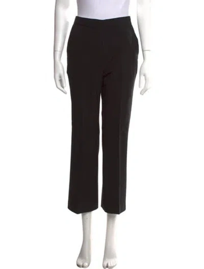 Pre-owned Co Wool Straight Leg Pants In Black