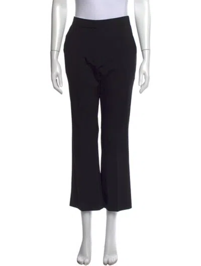 Pre-owned Co Wool Straight Leg Pants In Black