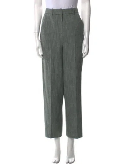 Pre-owned Co Wool Straight Leg Pants In Green