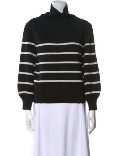 Pre-owned Co Wool Striped Sweater In Black