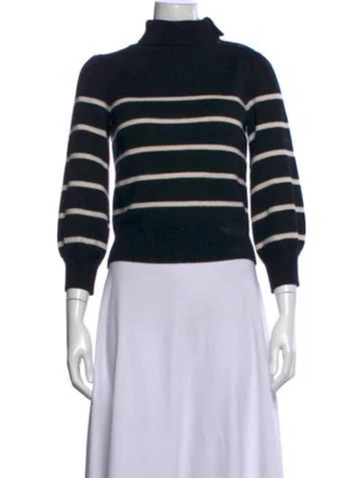 Pre-owned Co Wool Striped Sweater In Black