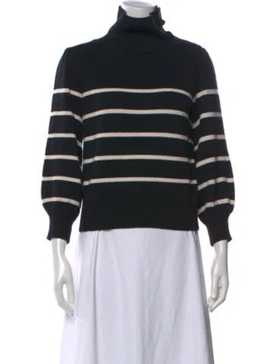 Pre-owned Co Wool Striped Sweater In Black
