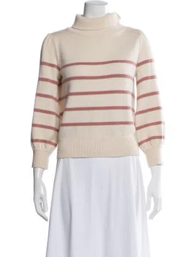 Pre-owned Co Wool Striped Sweater In Neutral