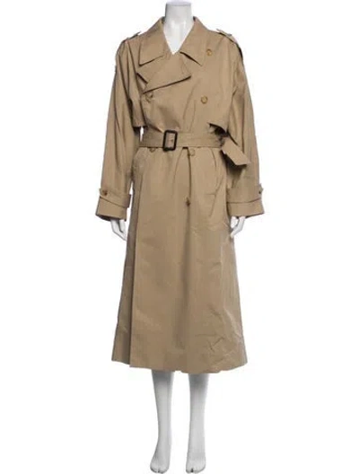 Pre-owned Co Wool Trench At In Neutrals