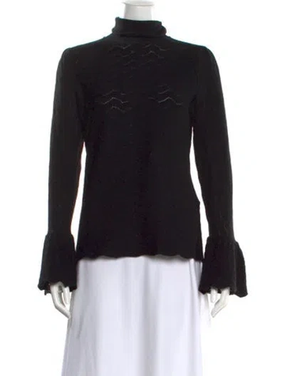 Pre-owned Co Wool Turtleneck Sweater In Black