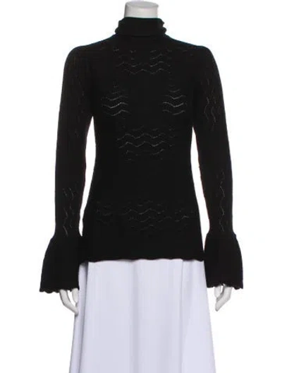 Pre-owned Co Wool Turtleneck Sweater In Black