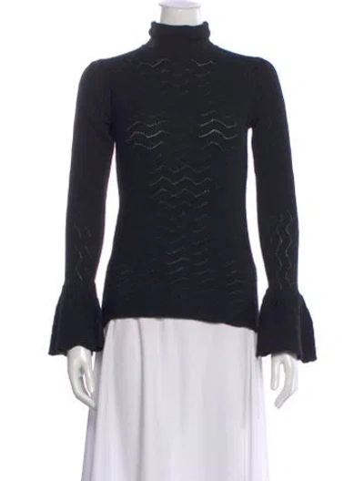 Pre-owned Co Wool Turtleneck Sweater In Black