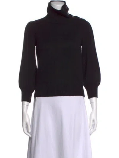 Pre-owned Co Wool Turtleneck Sweater In Black