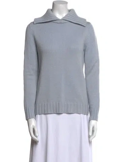 Pre-owned Co Wool Turtleneck Sweater In Blue