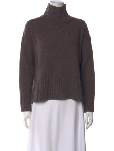 Pre-owned Co Wool Turtleneck Sweater In Brown