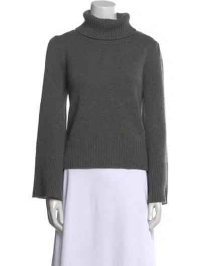 Pre-owned Co Wool Turtleneck Sweater In Gray