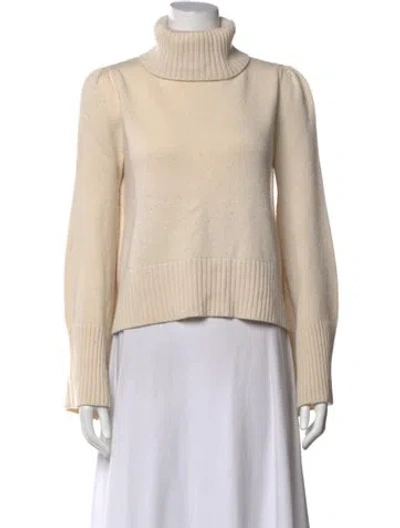 Pre-owned Co Wool Turtleneck Sweater In Neutrals