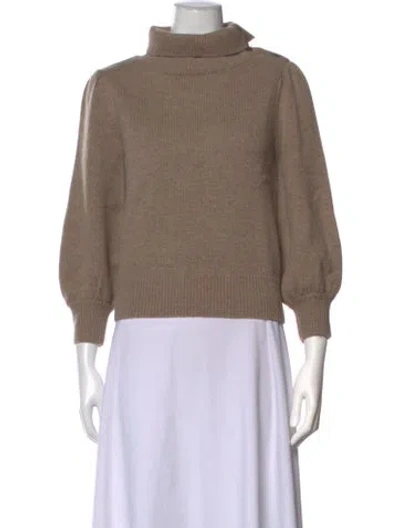 Pre-owned Co Wool Turtleneck Sweater In Neutrals