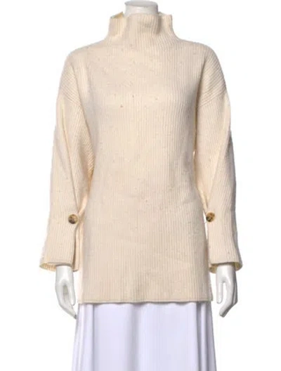 Pre-owned Co Wool Turtleneck Sweater In Neutrals