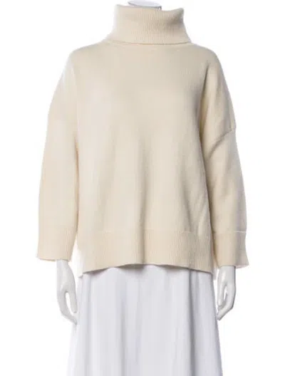 Pre-owned Co Wool Turtleneck Sweater In Neutrals