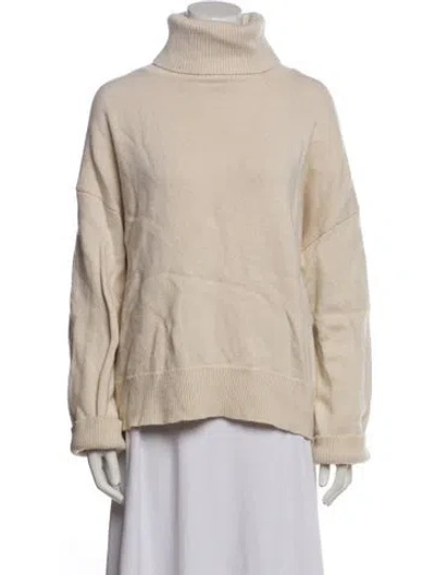 Pre-owned Co Wool Turtleneck Sweater In Purple