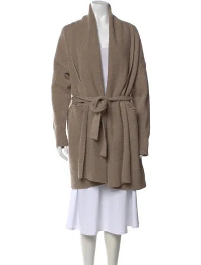 Pre-owned Co Wool V-neck Sweater In Brown