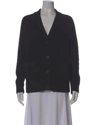 Pre-owned Co Wool V-neck Sweater In Gray