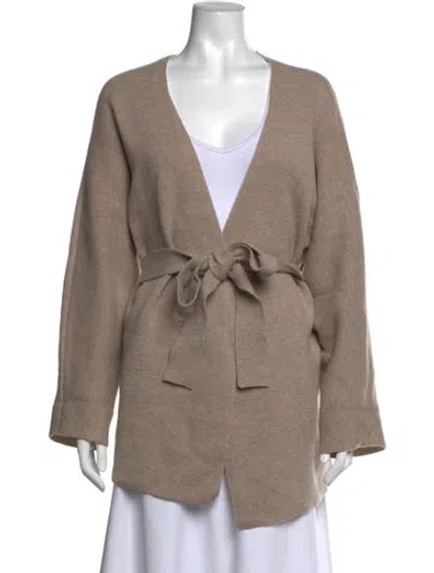 Pre-owned Co Wool V-neck Sweater In Neutrals