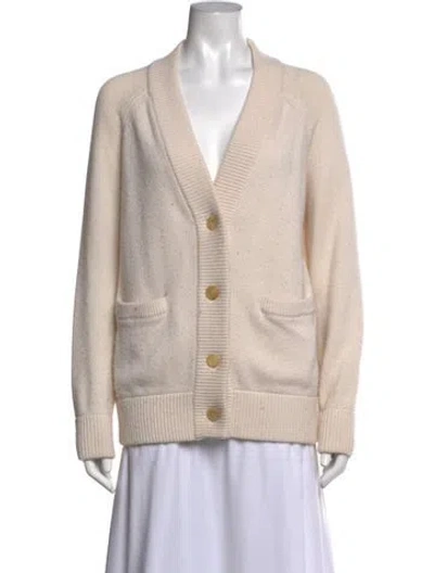 Pre-owned Co Wool V-neck Sweater In Neutrals