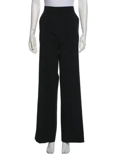Pre-owned Co Wool Wide Leg Pants In Black