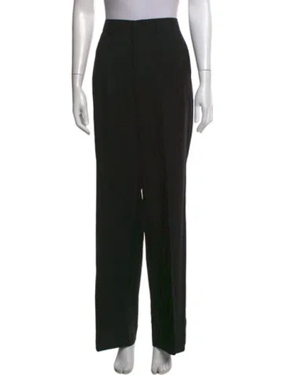 Pre-owned Co Wool Wide Leg Pants In Black