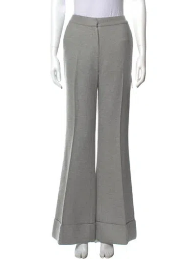 Pre-owned Co Wool Wide Leg Pants In Gray
