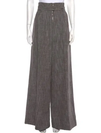 Pre-owned Co Wool Wide Leg Pants In Gray