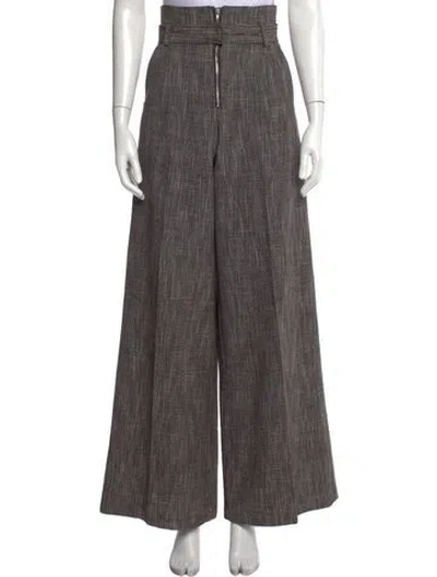 Pre-owned Co Wool Wide Leg Pants In Grey