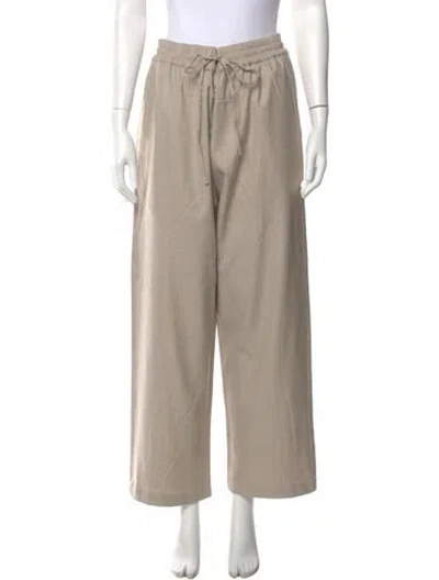 Pre-owned Co Wool Wide Leg Pants In Neutral
