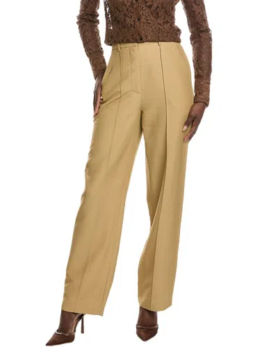 Co Wool-blend Cigarette Trouser In Yellow
