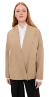 Co Wrap Jacket Camel In Transparent
