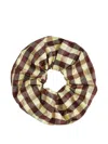 Coa Nyc Checked Scrunchie