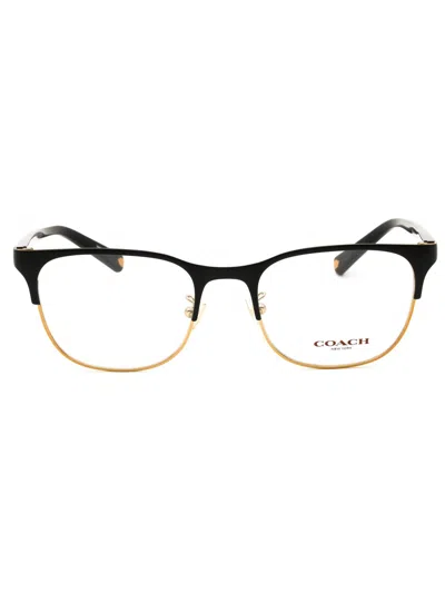 Coach 0hc5131 Eyeglasses In Black/gold/clear Demo Lens