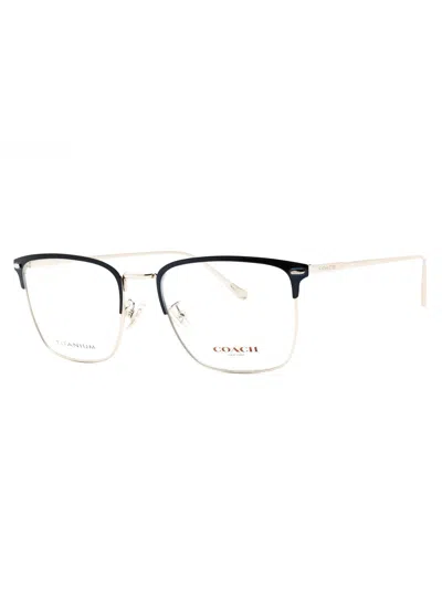 Coach 0hc5149t Rectangular Men's Eyeglasses In Blue Silver/clear Demo Lens