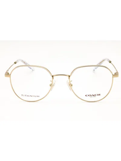 Coach 0hc5188td Eyeglasses In Shiny Light Gold/clear Demo Lens