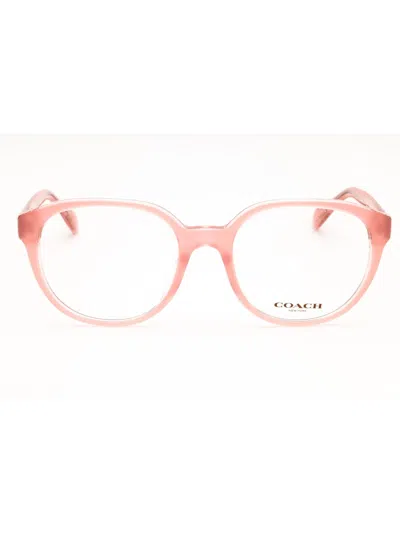 Coach 0hc6209u Eyeglasses In Milky Pink / Transparent Pink