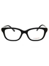 Coach Rectangle-frame Glasses In Black/clear Demo Lens