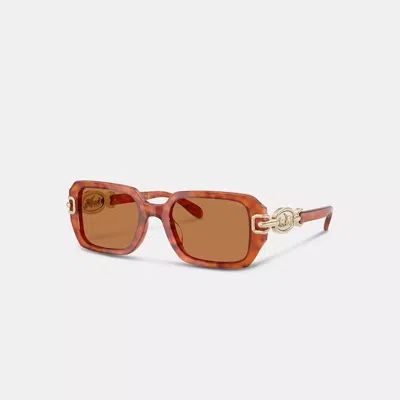 Coach Horse And Carriage Rectangle Sunglasses